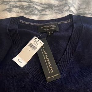 New with tags- Banana Republic 100% Merino Wool Sweater